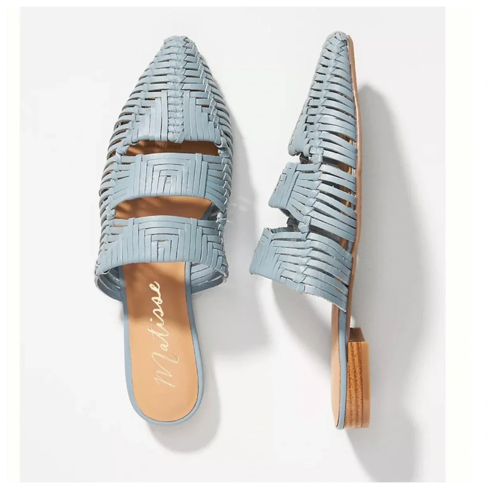 NWT Anthropologie Matisse East End Woven Slides - Picture 3 of 9